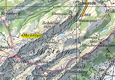 Alpenverein Bergtour Öhrli 2194m (CH)