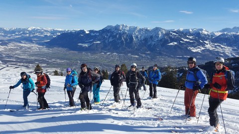 Skitour Gamperney Hütte am 16.Jänner