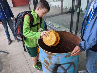 Kompostieren mit Schülern