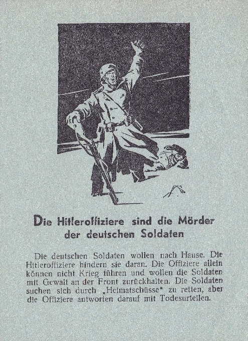 Russisches Flugblatt für Deutschland aus dem II Weltkrieg