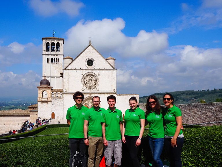 Einige LeiterInnen reisten nach Assisi, um Vorort wichtige Infos für die weitere Planung zu sammeln.
