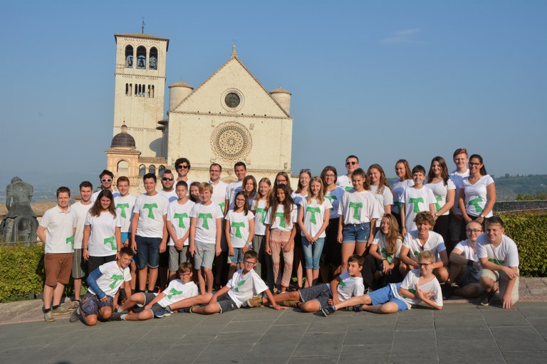 Die beeindruckende Basilika San Francesco - Assisifahrt 2018 der Rankler Ministranten