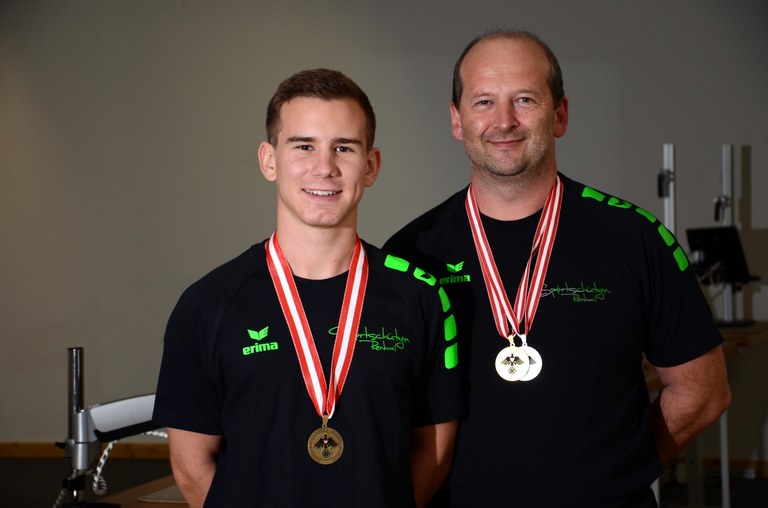Medaillengewinner FP und GK ÖM 2016: links: Simon Mair, rechts: Arnold Schrotter