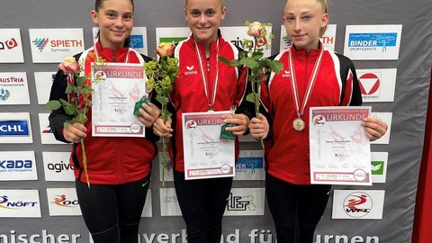 Ein ganzer Medaillensatz für die Rankler Kunstturnerinnen bei den Österr. Meisterschaften!