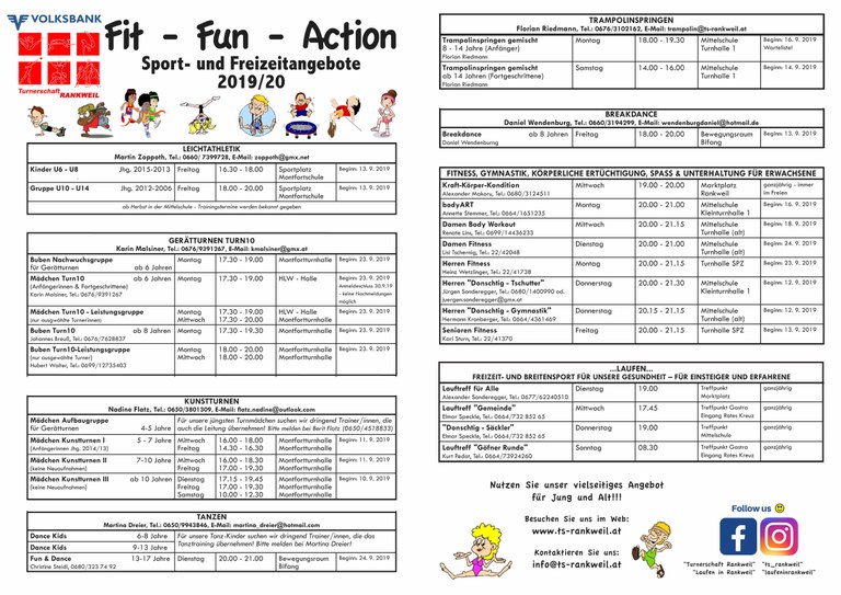 Fit Fun Action 2019/20